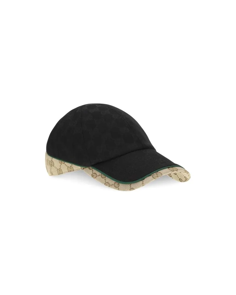 Gucci GUA001I24HBK31079BB GG Motif Baseball Cap — Black Black