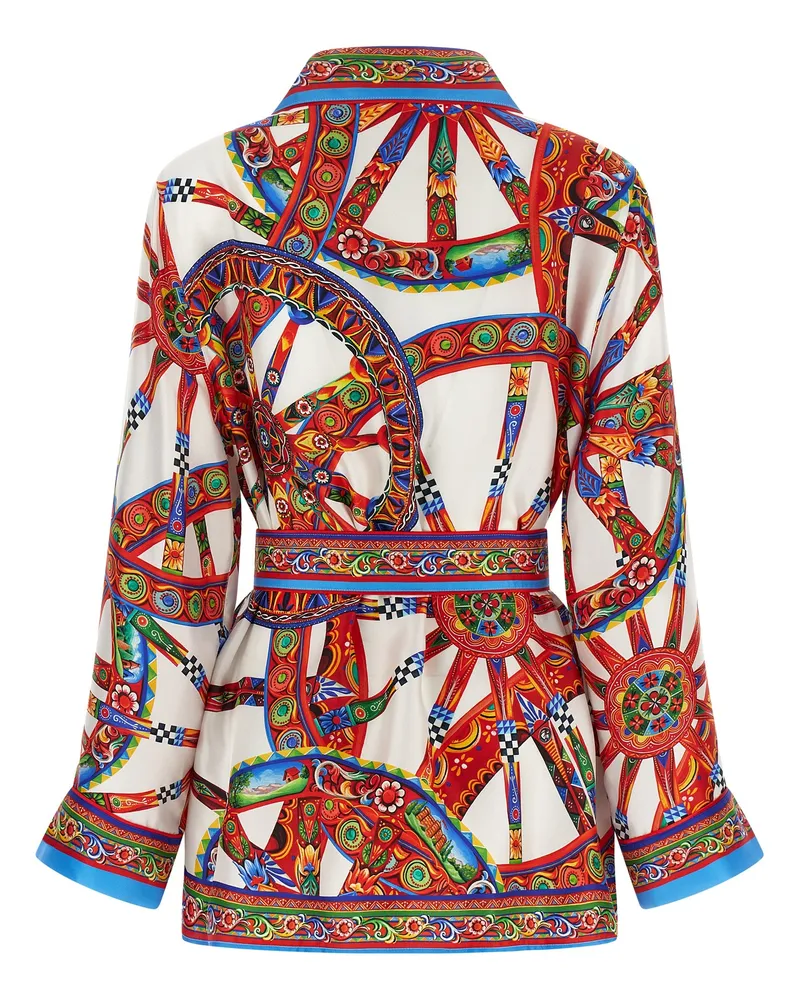 Dolce & Gabbana Women's Multicolor Silk Blouse Multicolor
