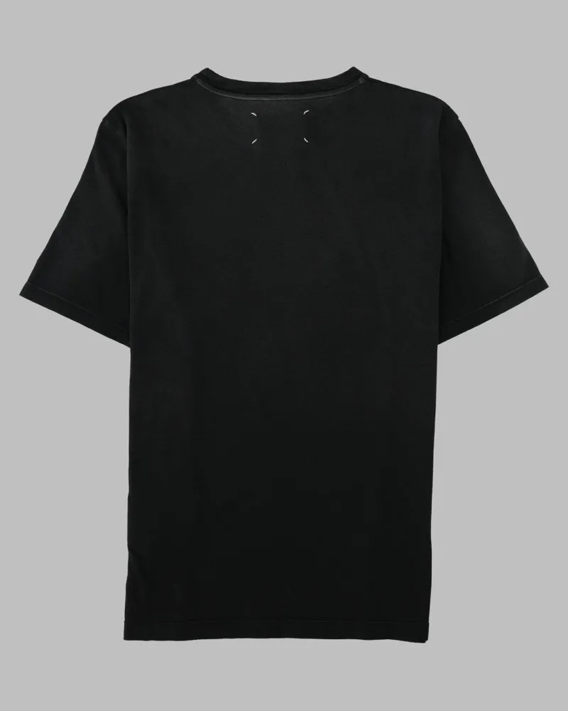 Maison Margiela Cotton Jersey with Tonal Inserts T-Shirt — Black Black