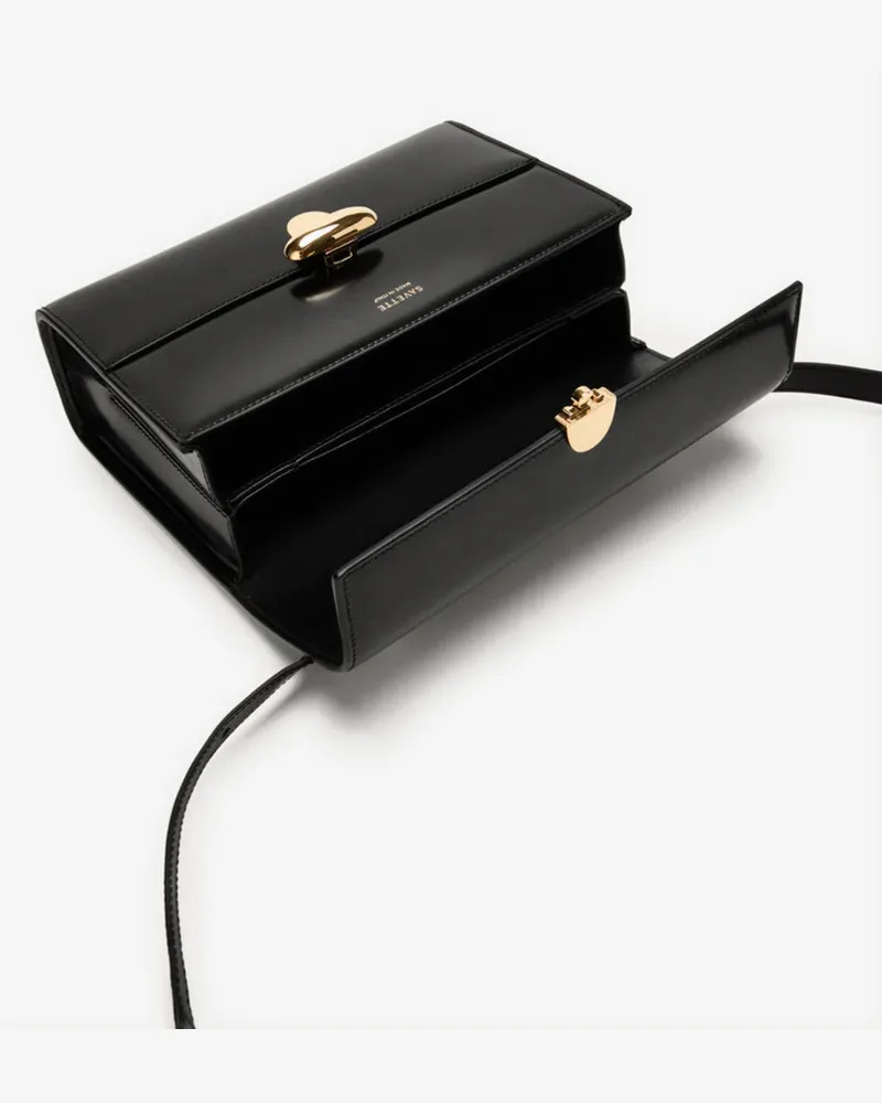 SAVETTE Symmetry Shoulder Bag — Black Black