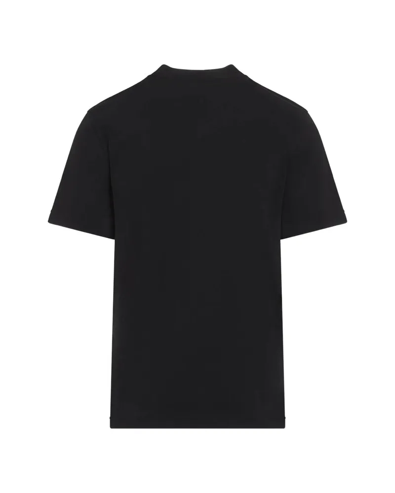 Moncler Logo-Embroidered T-Shirt — Black Black