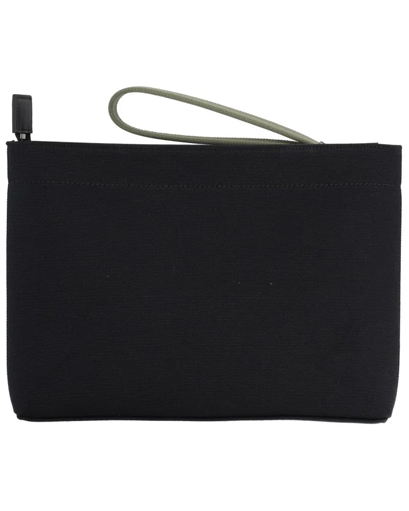 Givenchy Men's Logo Clutch Bag Black Cotton Black