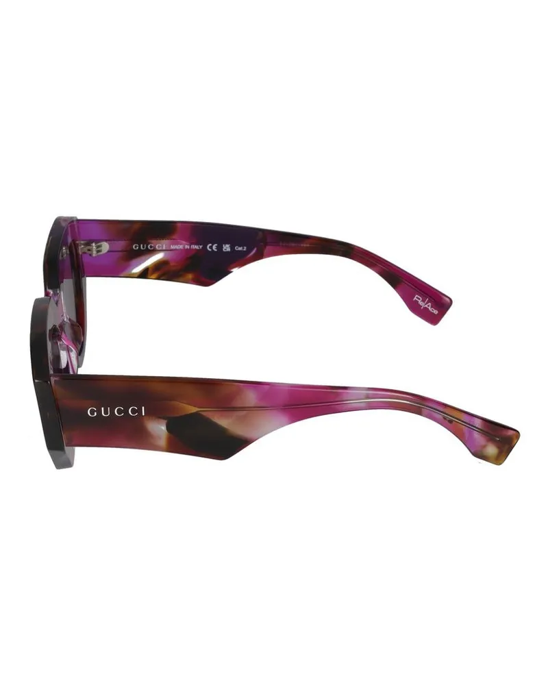 Gucci Women's Sunglasses Gg2007s 001 Havana Violet 20-140 Acetate Purple