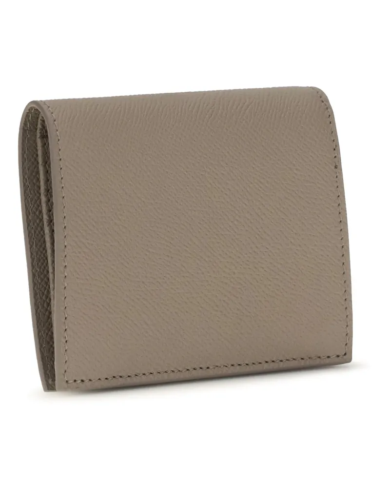 Ferragamo Women's Wallet Gancini Taupe Grey Calf Leather Shoulder Bags Gray