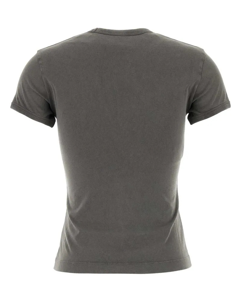 Marni Women's Logo-Print Cotton T-Shirt Gray Gray