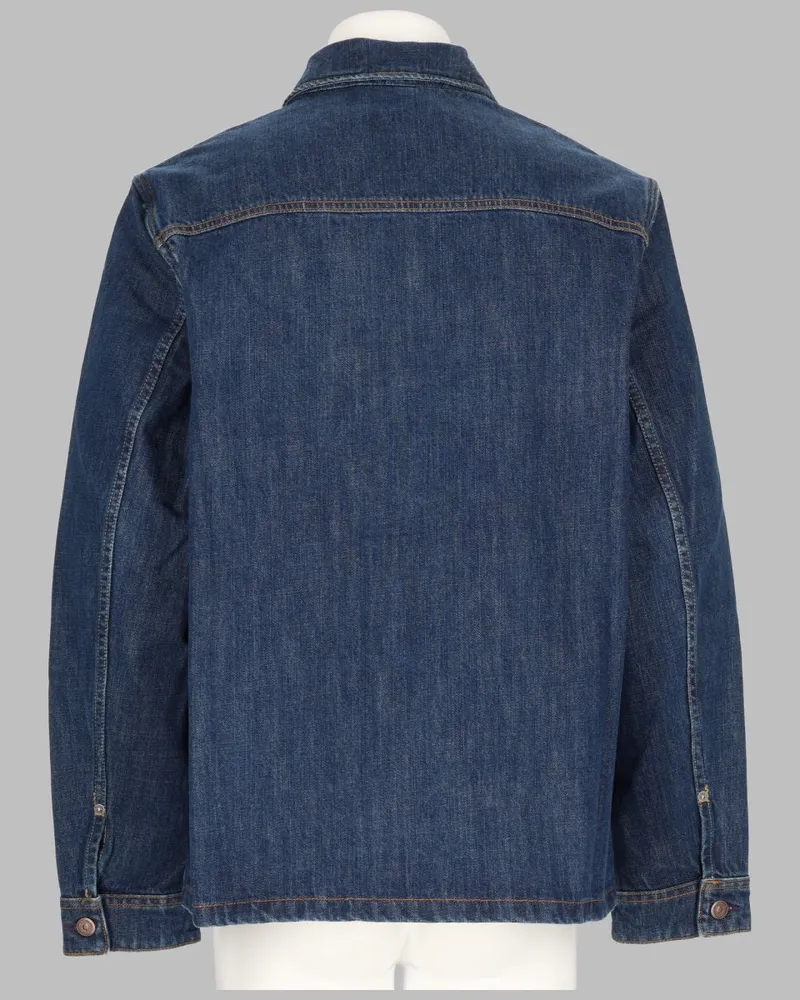 Paul Smith Men's Denim Chore Jacket Blue Organic Cotton Blue