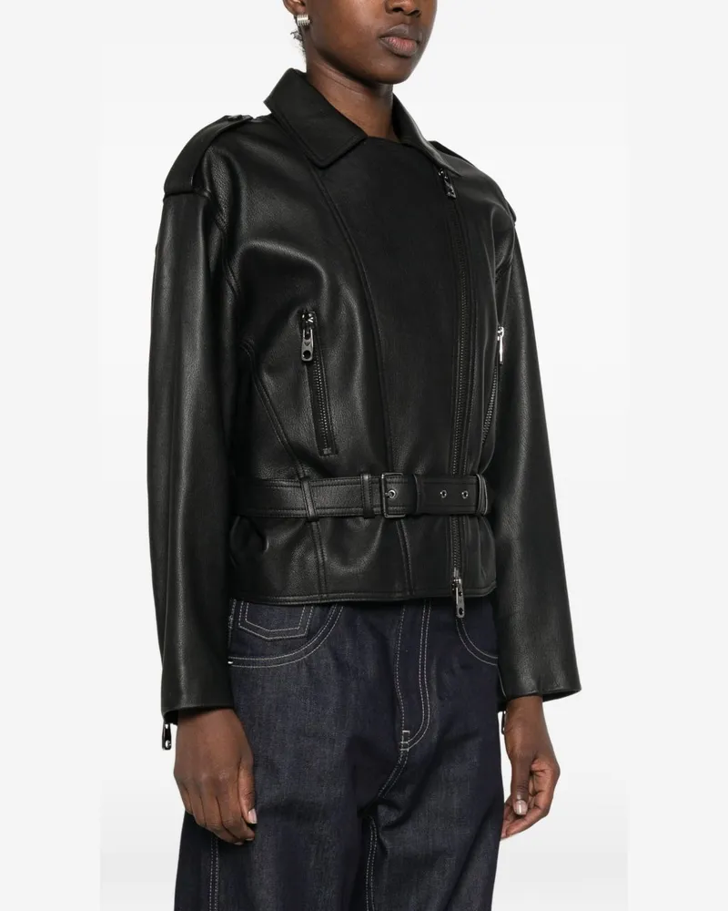 Emporio Armani Goat Skin Jacket — Black Black