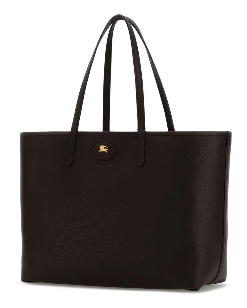 Burberry Women's Reversible Tote Brown Calf Grain Leather Brown
