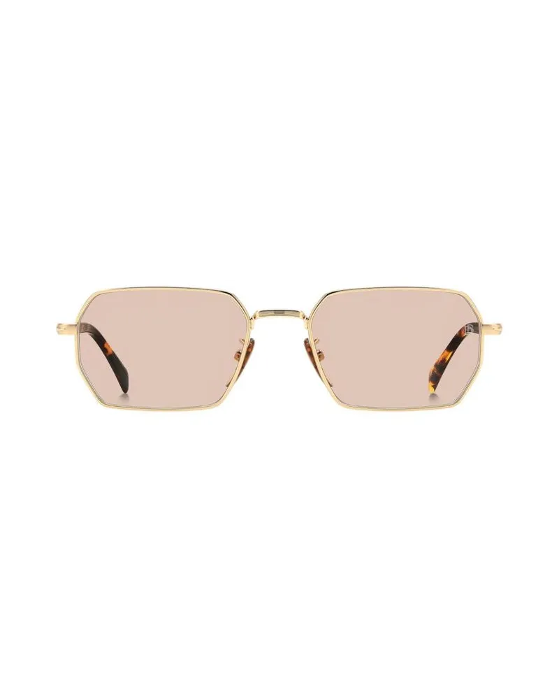 David Beckham Unisex Sunglasses Havana-Pink Metal (other) Eyewear - Havana/pink Gold
