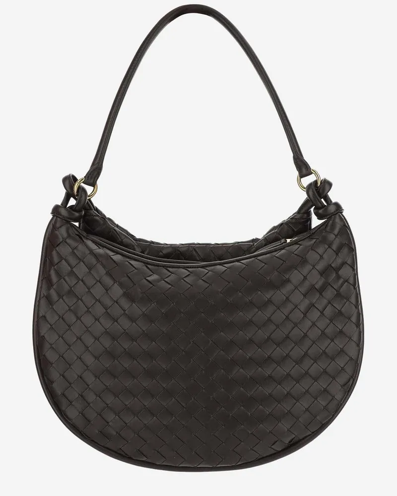 Bottega Veneta Women's Large Gemelli Bag Brown Lambskin Shoulder Brown