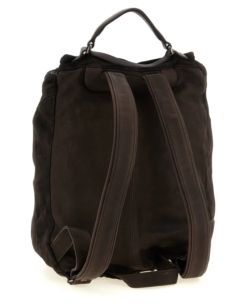 Giorgio Brato Vegetable-Tanned Lambskin Backpack — Brown Brown