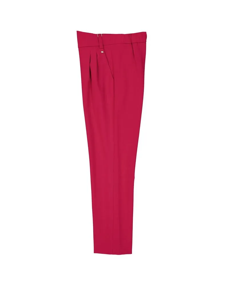 Herno Women's Multicolor Elastane Dress Pants Red