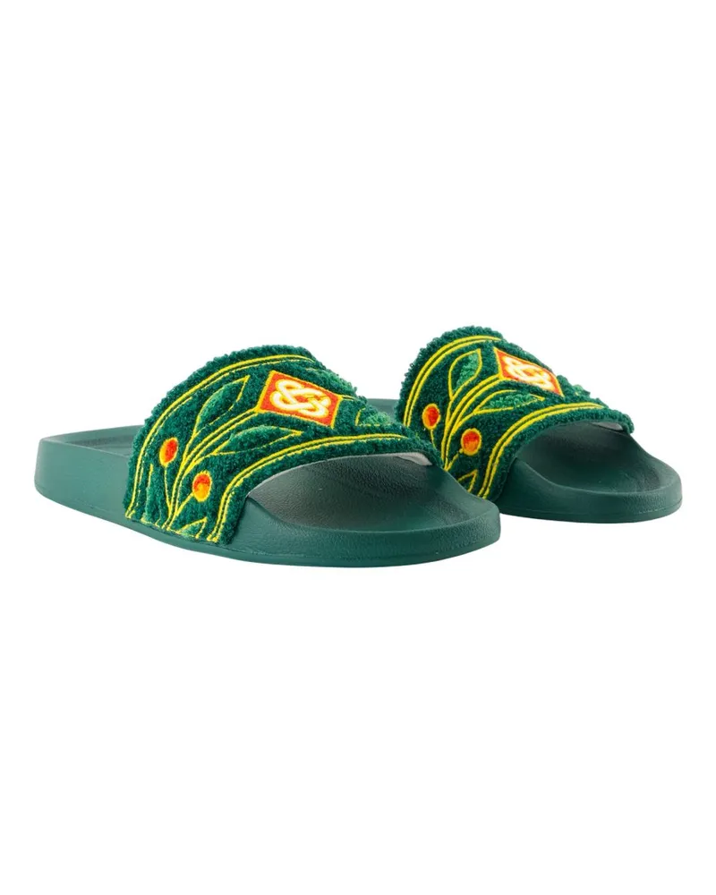 Casablanca Paris Women's Terry Sandals Green Green
