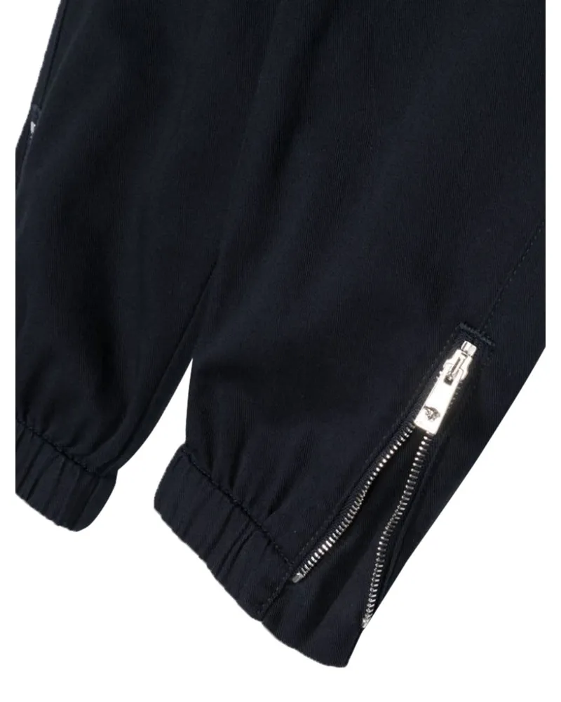 Versace Cotton Trousers — Blue Blue