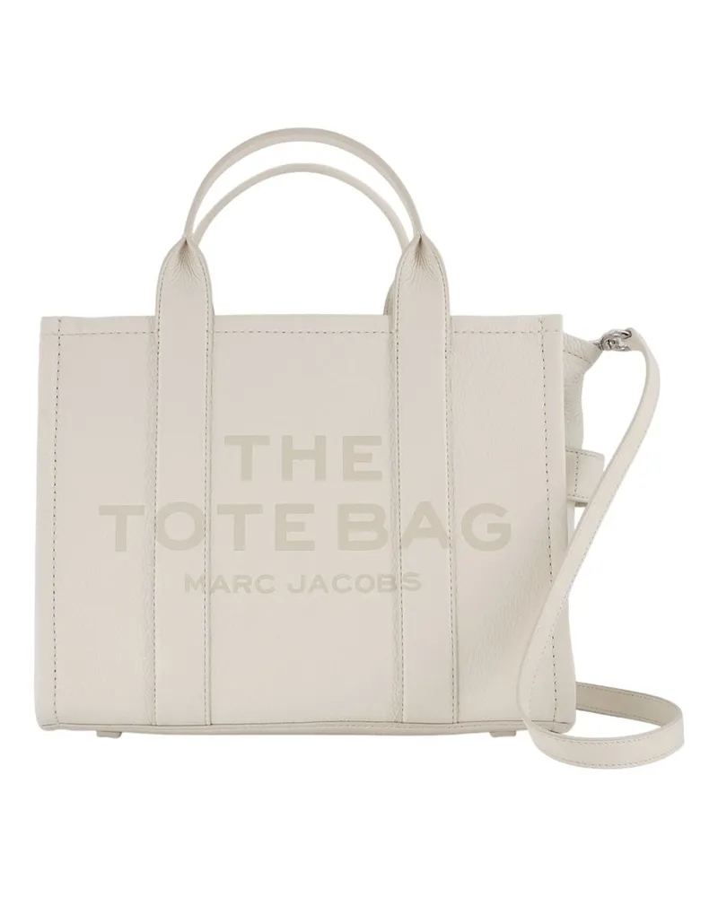 Marc Jacobs Structured Leather Tote Bag — White White