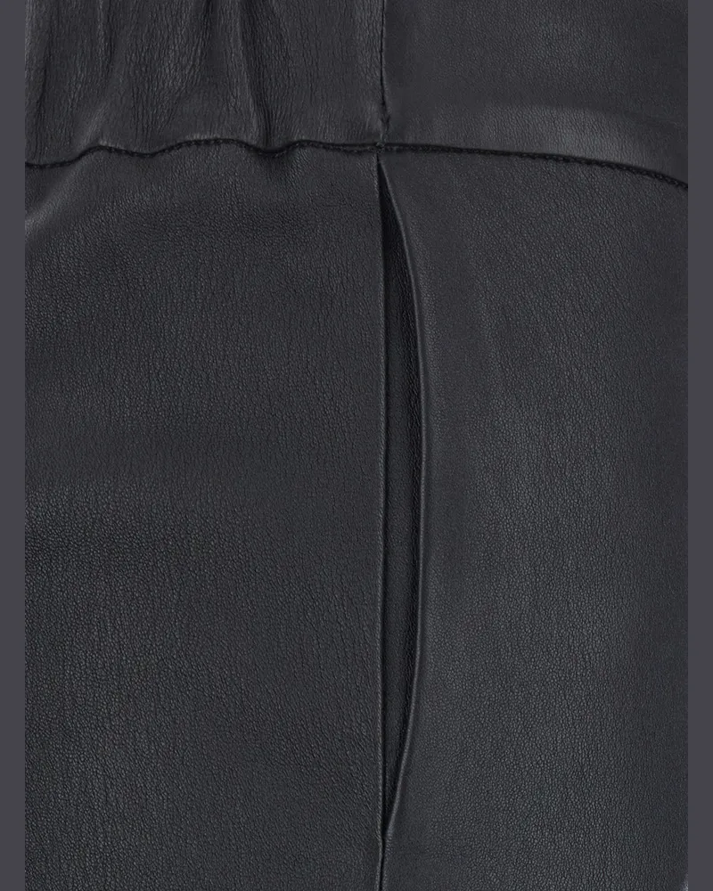 Arma Women's Leather Lucia Pants Black Trousers Black