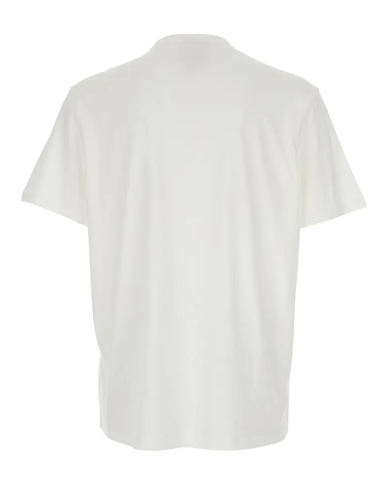 Calvin Klein Men's Crew Neck T-Shirt White Cotton T-Shirts And Polos White