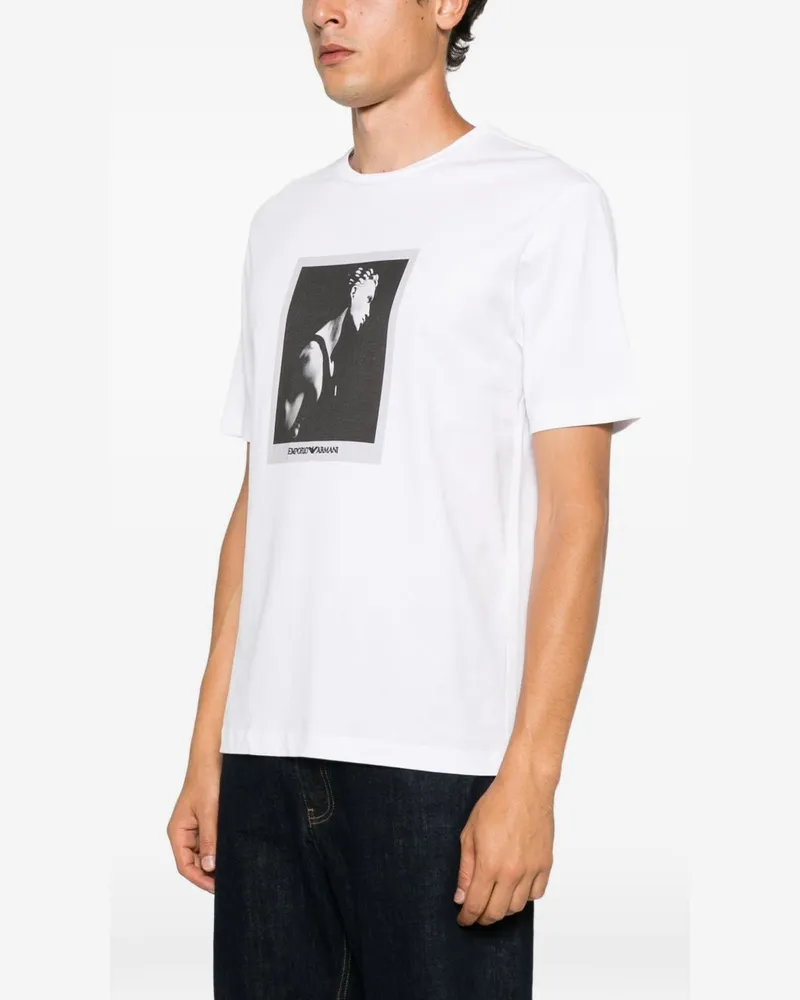 Emporio Armani Graphic Print T-shirt — White White