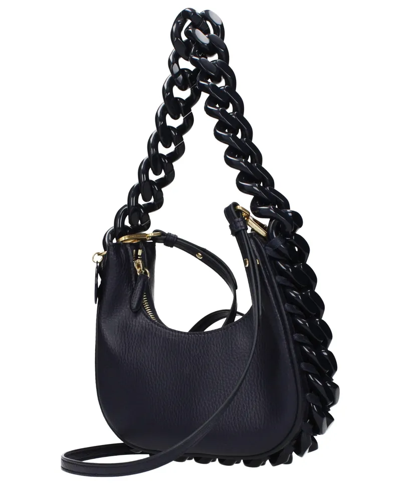 Stella McCartney Women's Blue Leather Shoulder Bag Navy