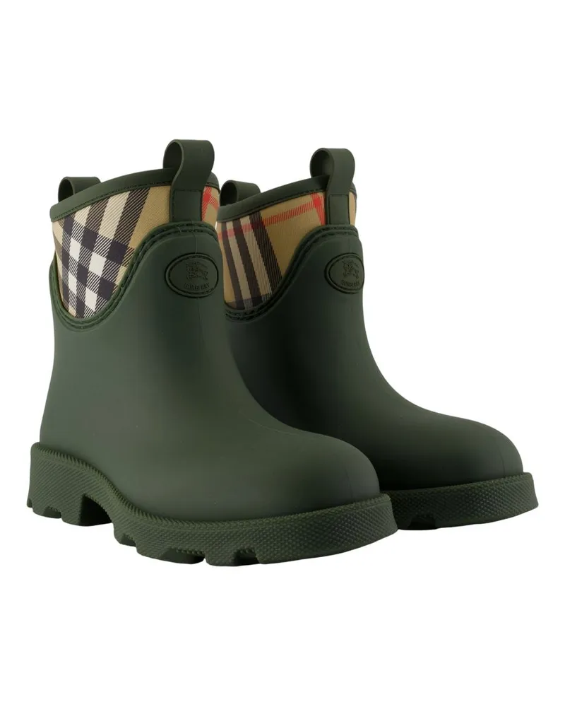 Burberry Women's Marsh Stamp Low Ankle Boots -  Synthetic Green Shoes Ankle-Boots Green