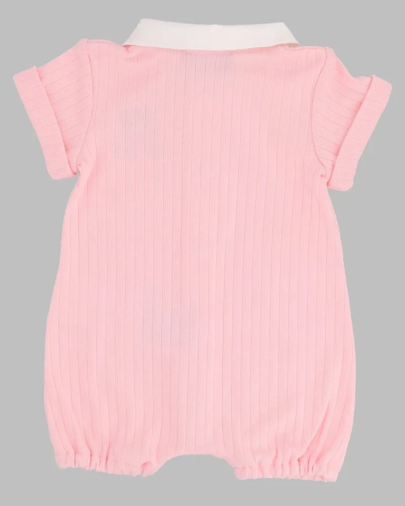 Moschino Cotton Romper — Pink Pink