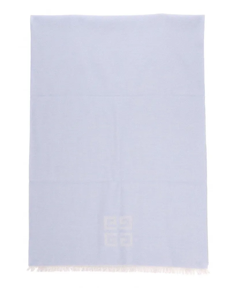 Givenchy Women's Bicolor Wool Scarf Blue