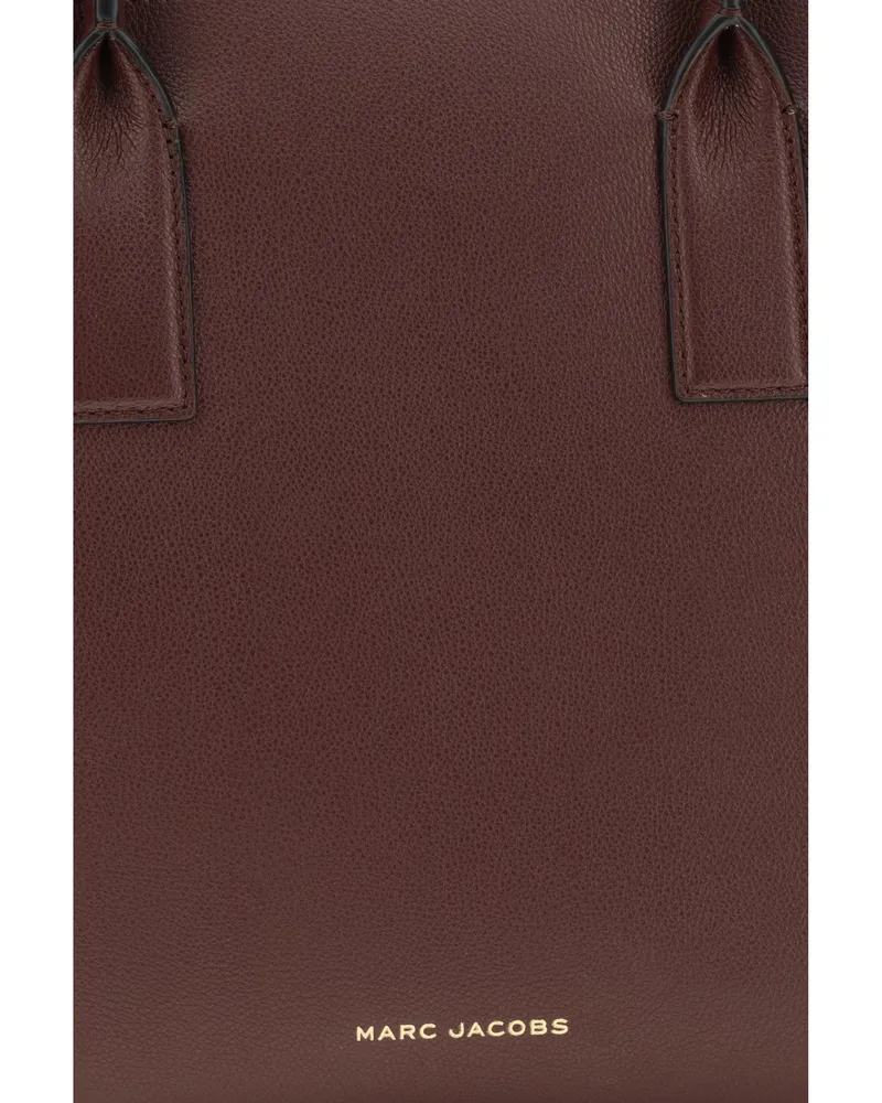Marc Jacobs Calfskin Leather Tote Bag — Brown Brown