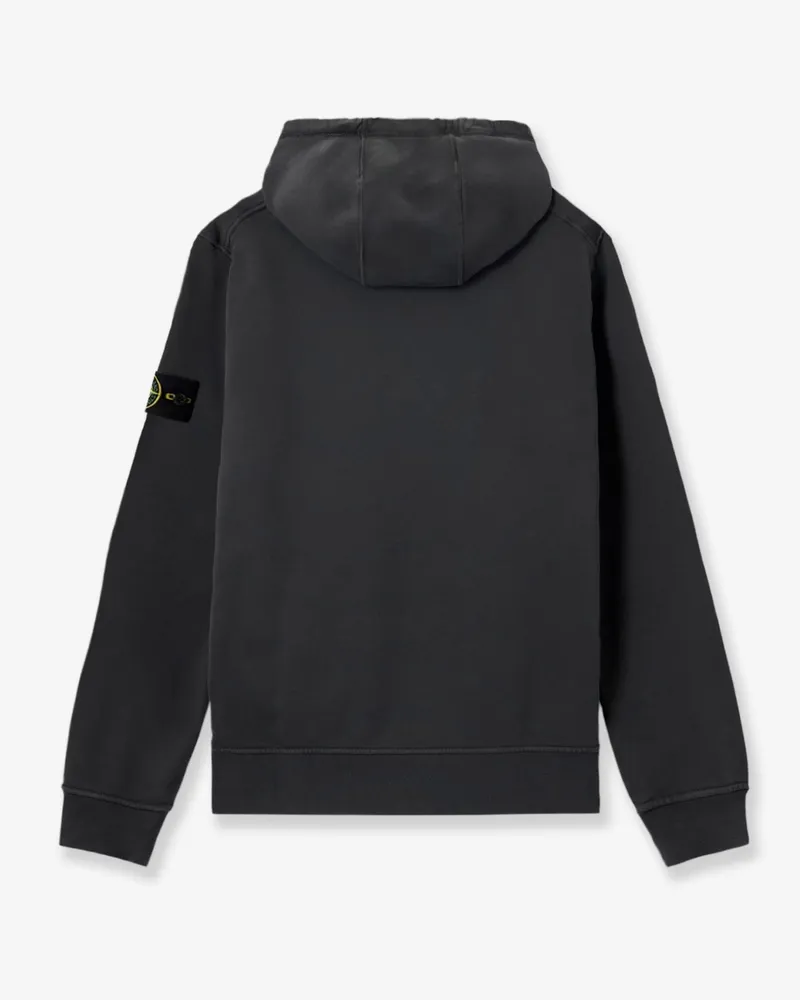 Stone Island Men's Hooded Sweatshirt Grey Cotton Sweatshirts Sweater Gray