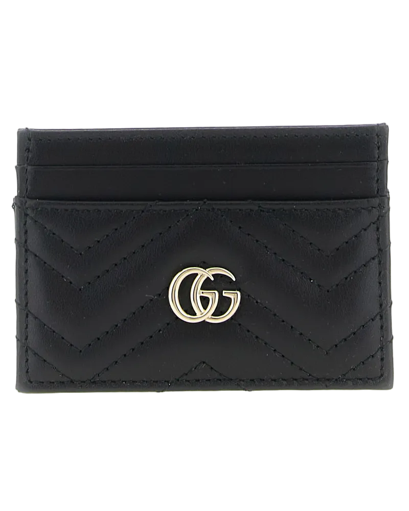 Gucci Women's Black Calfskin Cardholder Accessory Black