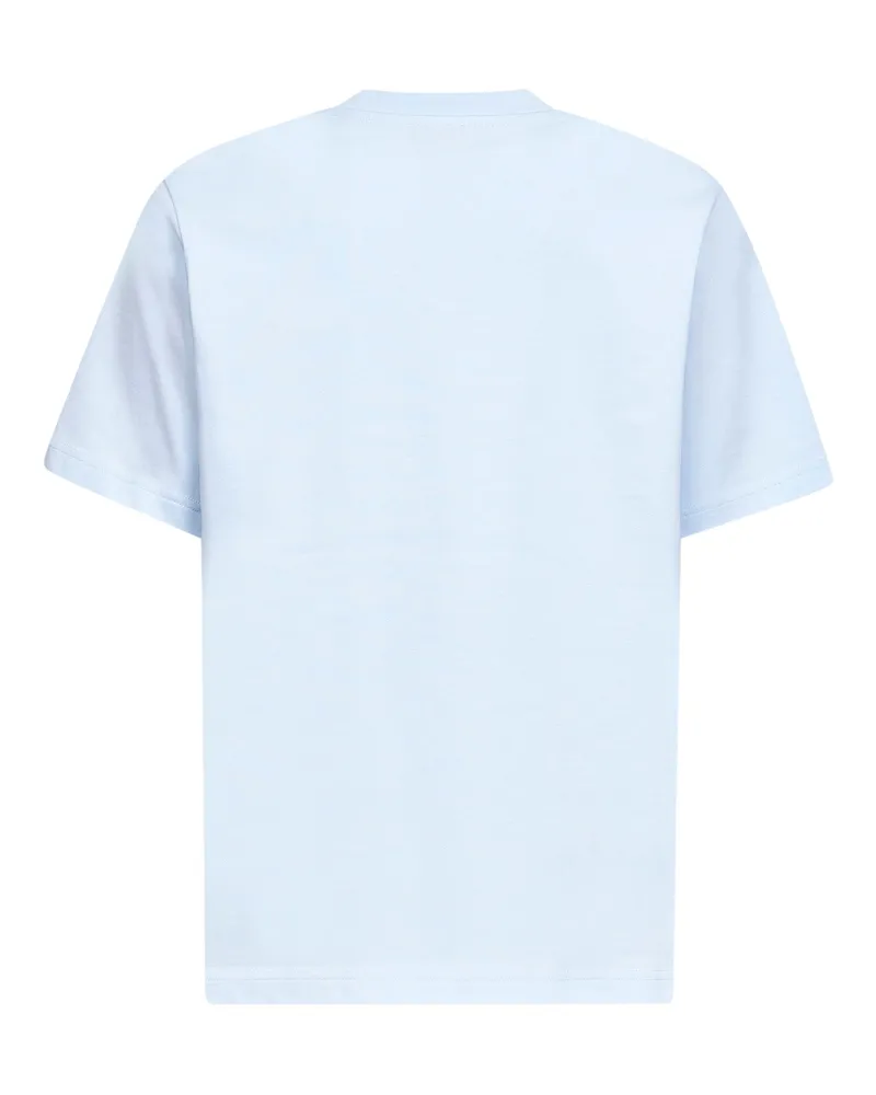 Casablanca Paris Airbrush Smiley T-Shirt — Blue Blue