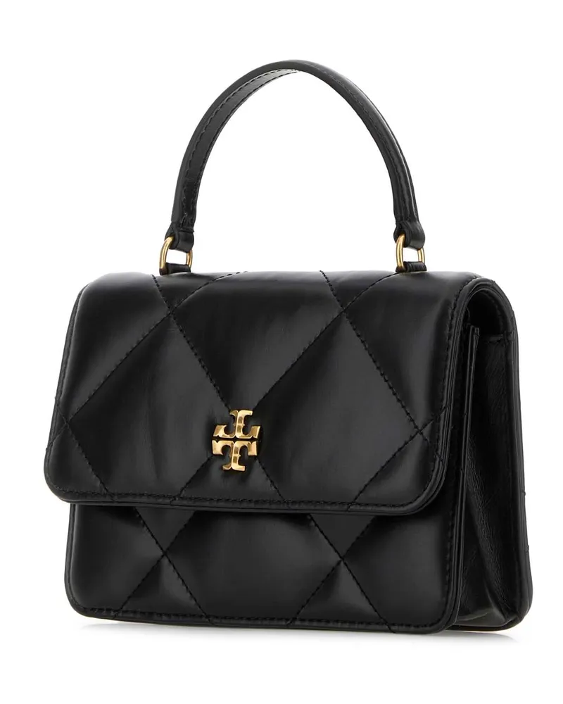 Tory Burch Diamond Top Handle Bag — Black Black