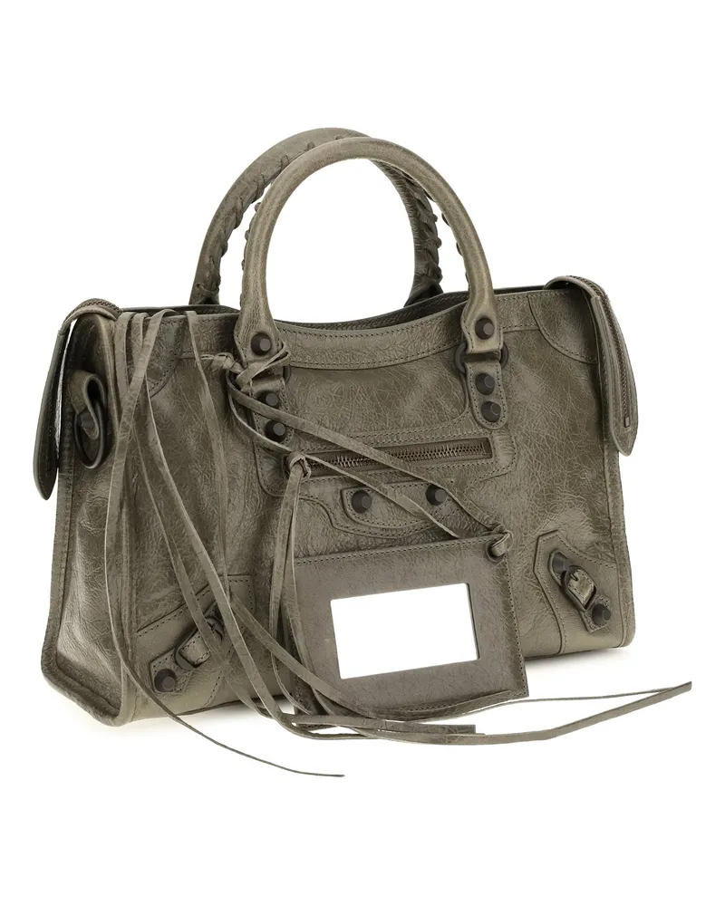 Balenciaga Women's Handbag Le City Army Green Lambskin Handbags Hand Bags Green