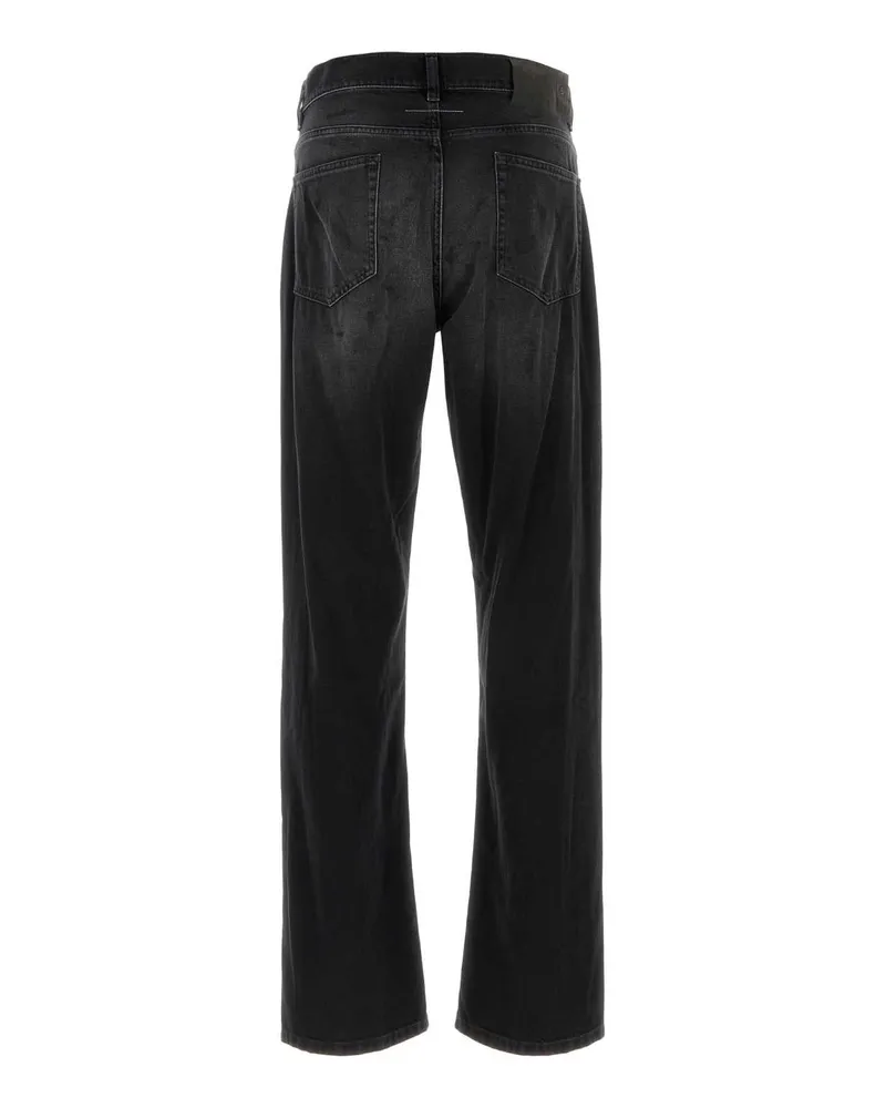 Maison Margiela Men's Black Denim Jeans Exterior: Cotton Pantaloni Black