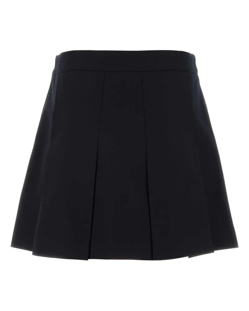 A.P.C. Women's Navy Blue Twill Jupe Mini Skirt Darknavy Gonne Navy
