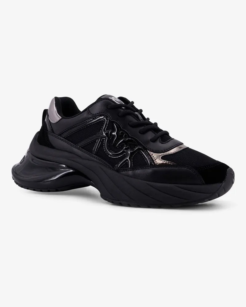 Pinko Women's Sneakers Ariel 33 Leather Black Trainers Black