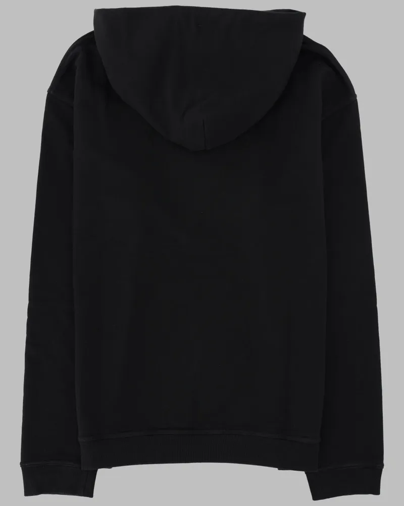 Maison Margiela Logo-Embroidered Cotton Sweatshirt — Black Black