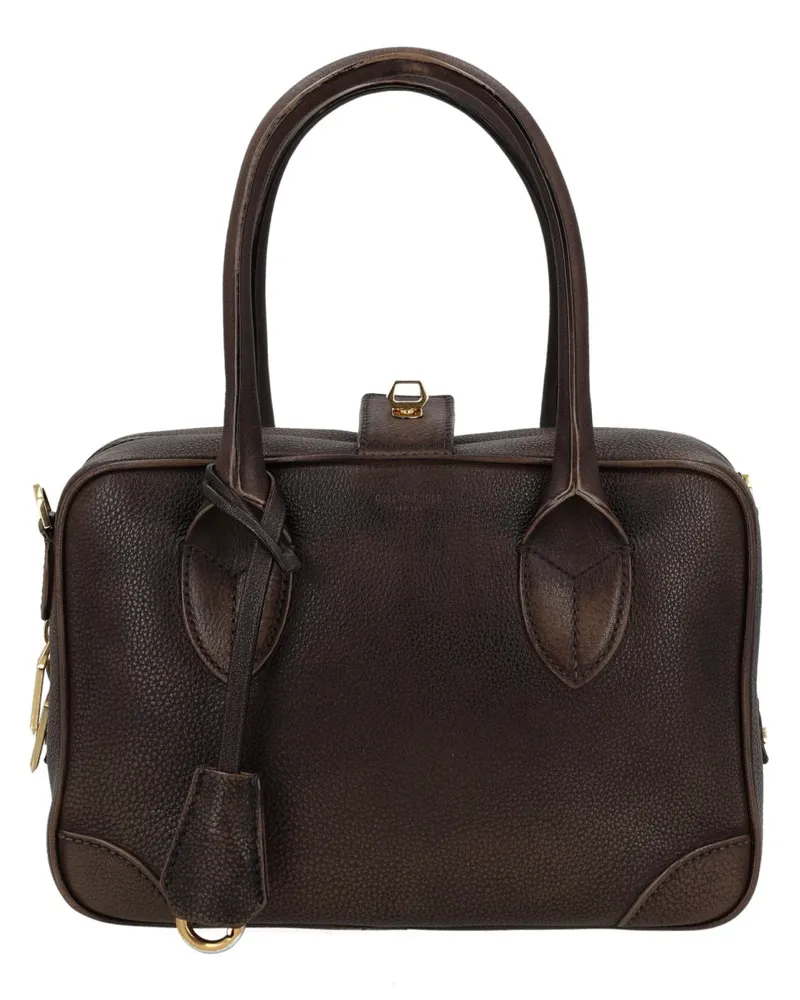 Golden Goose Women's Handbag Life Brown Leather Cow Handbags Hand Bags Brown