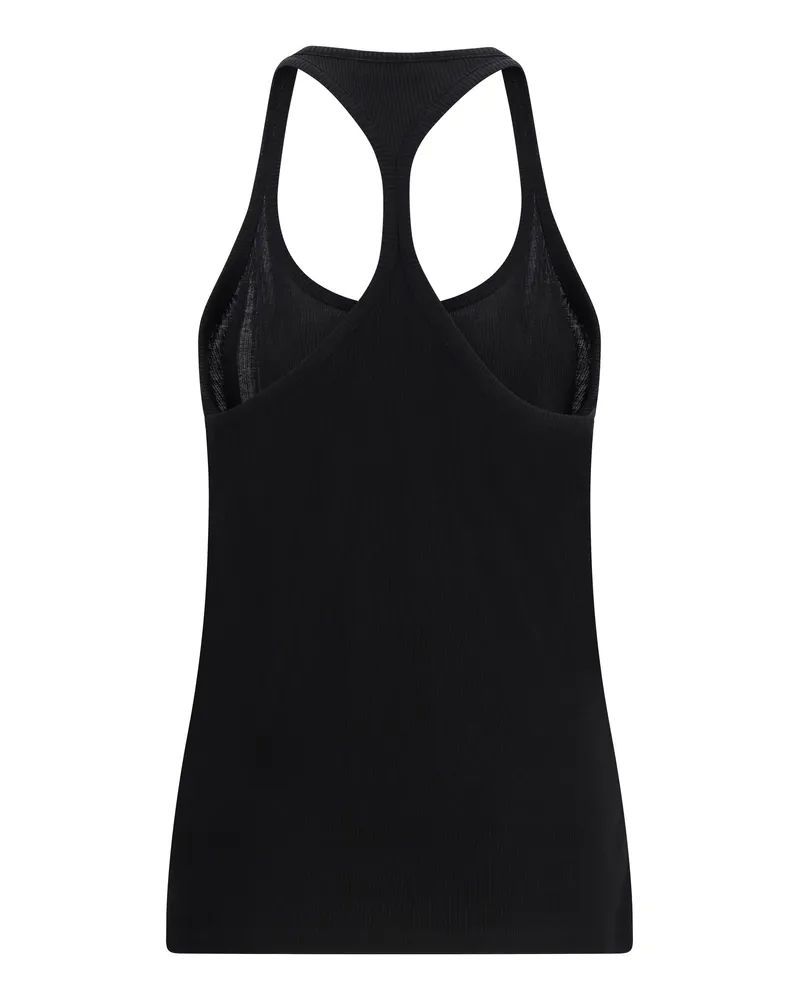 Tom Ford Women's Silk-Blend Ribbed Jersey Tank Top Black Silk; Cupro Black