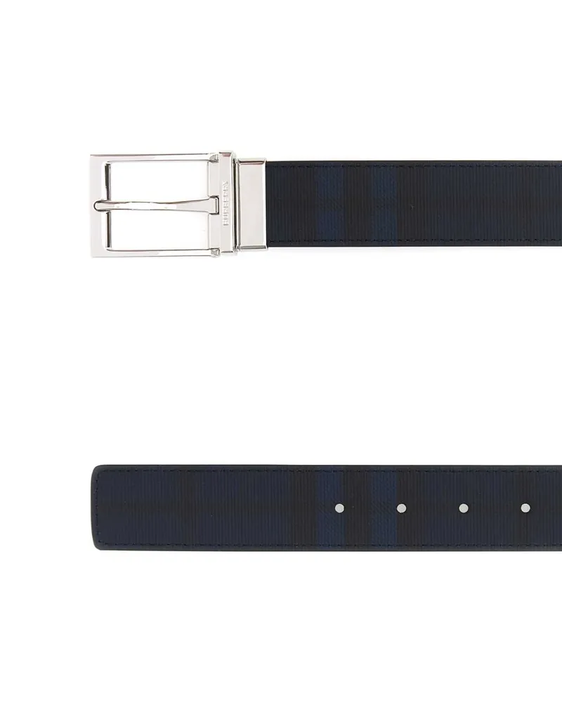 Burberry Men's Printed Canvas Belt Navyipchkblack Cinture Navy