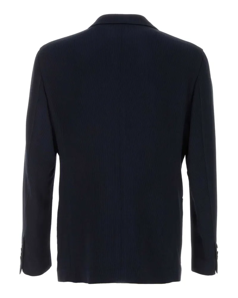Giorgio Armani Virgin Wool Blend Blazer — Navy Navy