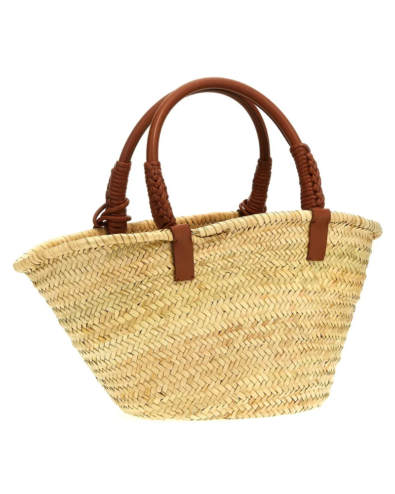 Alanui Woven Straw Tote Bag — Tan Tan