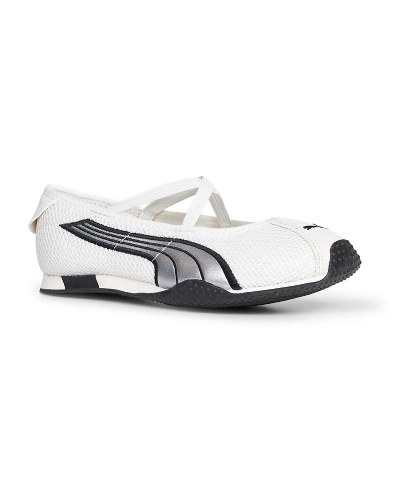 Puma Women's Ballet Flats H-Street White 76.fabric Ballerina Shoes White