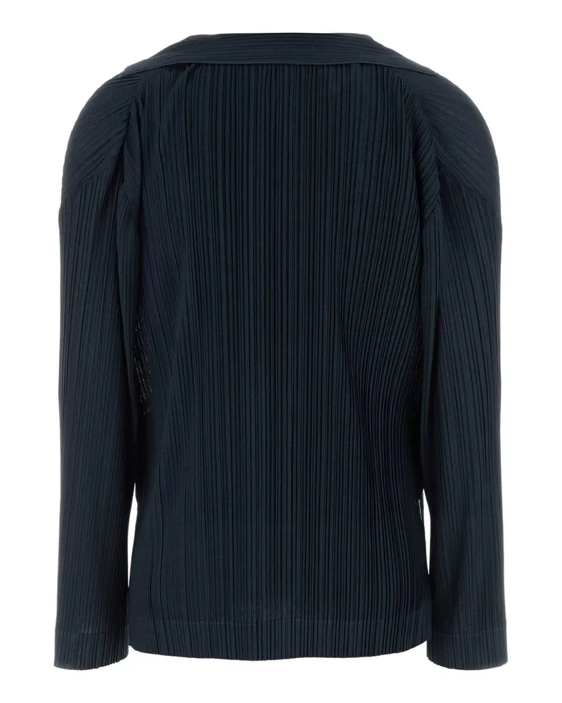 Giorgio Armani Women's Navy Blue Jersey Blouse Blu Exterior: Polyester Maglie Sweater Navy