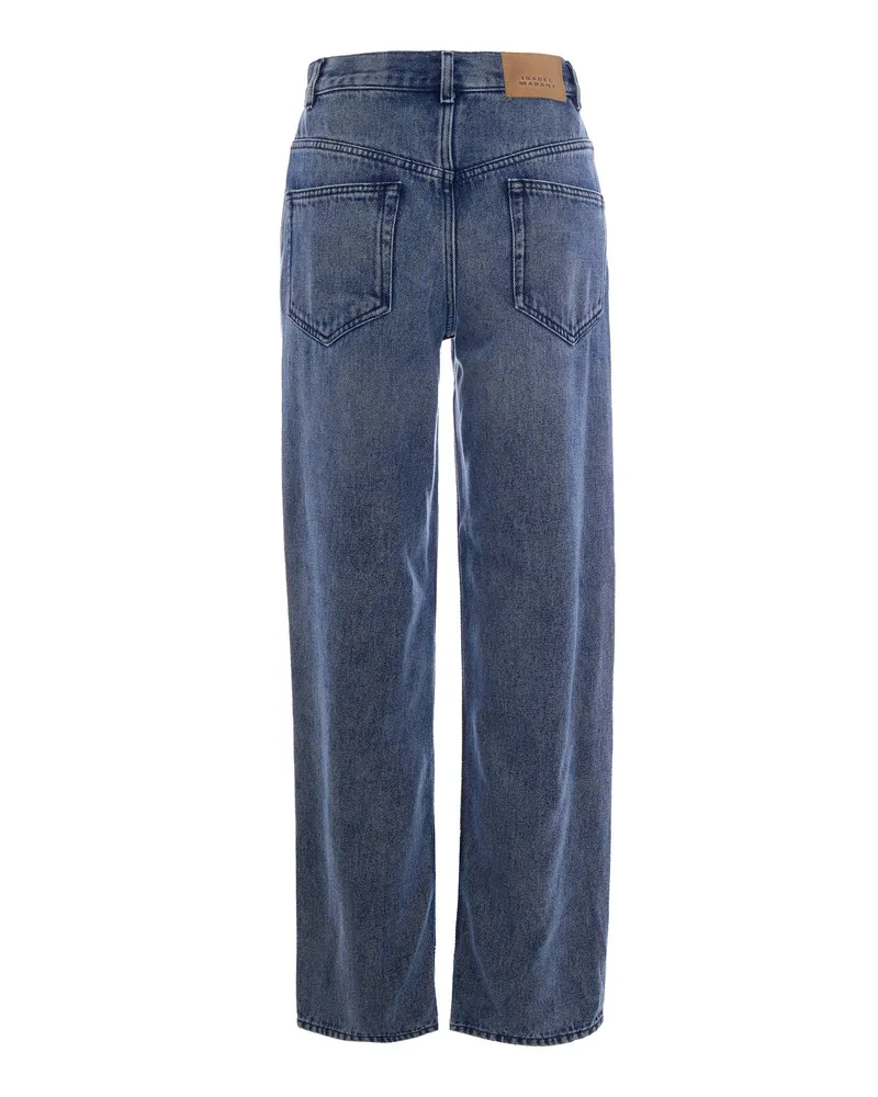 Isabel Marant Women's Jeans Jenny Light Blue Lyocell Blue