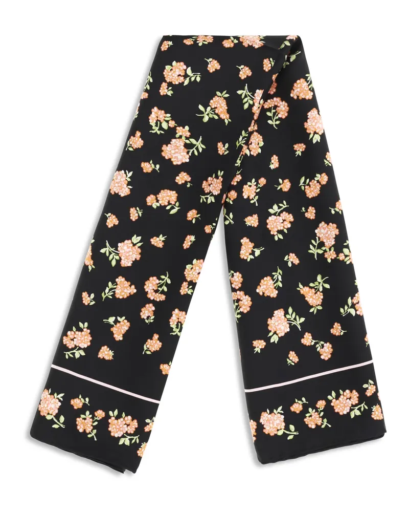 Valentino Garavani Women's Mazzetto Coriandolo Silk Scarf Nero-Rosa-Verde-Rosa Nero/rosa-verde/rosa Scarfs Black