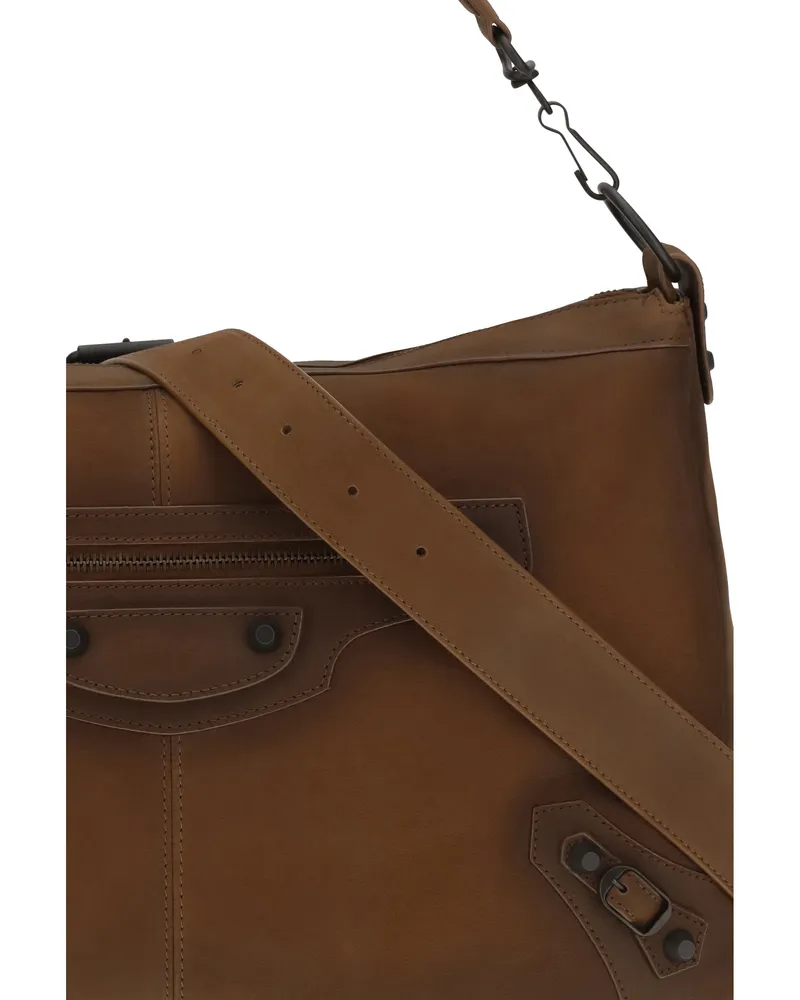 Balenciaga Le City Shoulder Bag — Brown Brown