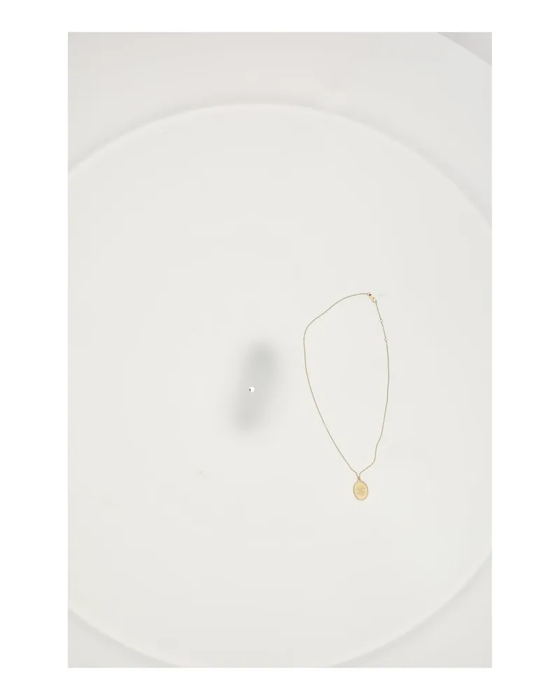 Celine Women's Necklace Medal Gold Brass Necklaces Gold