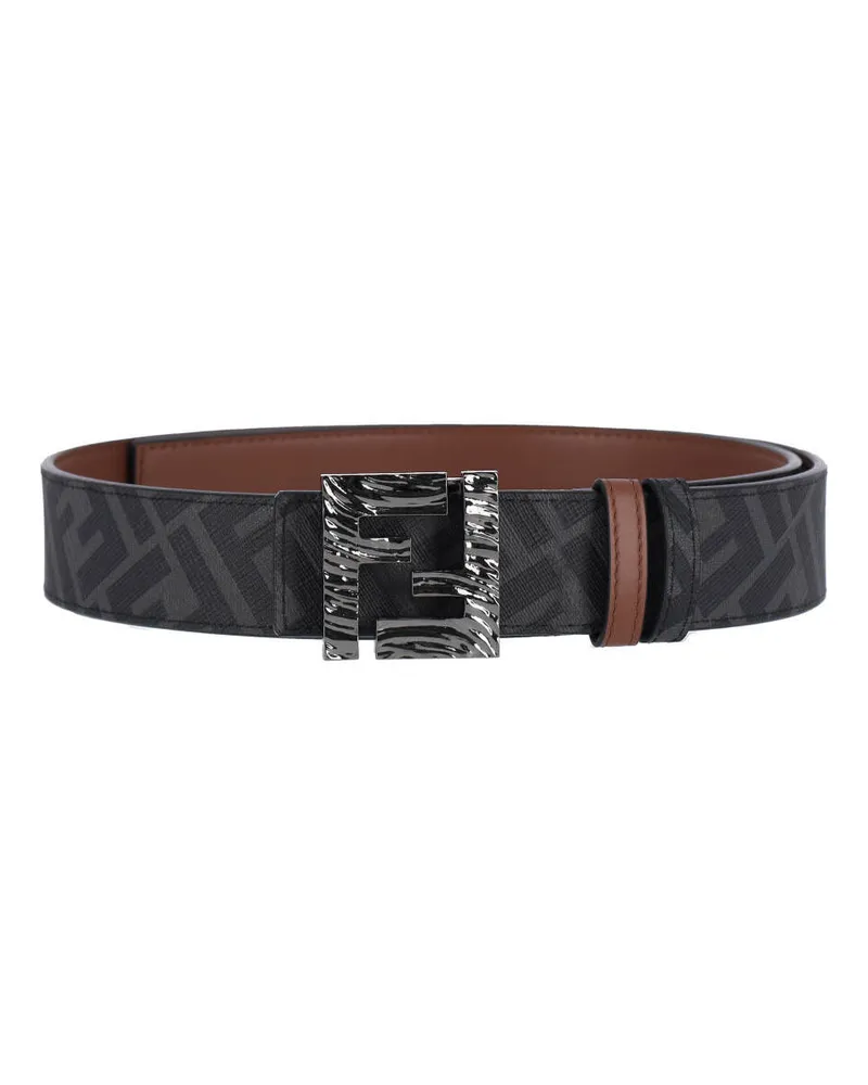 Fendi Men's Belts Brown Calf Leather Brown