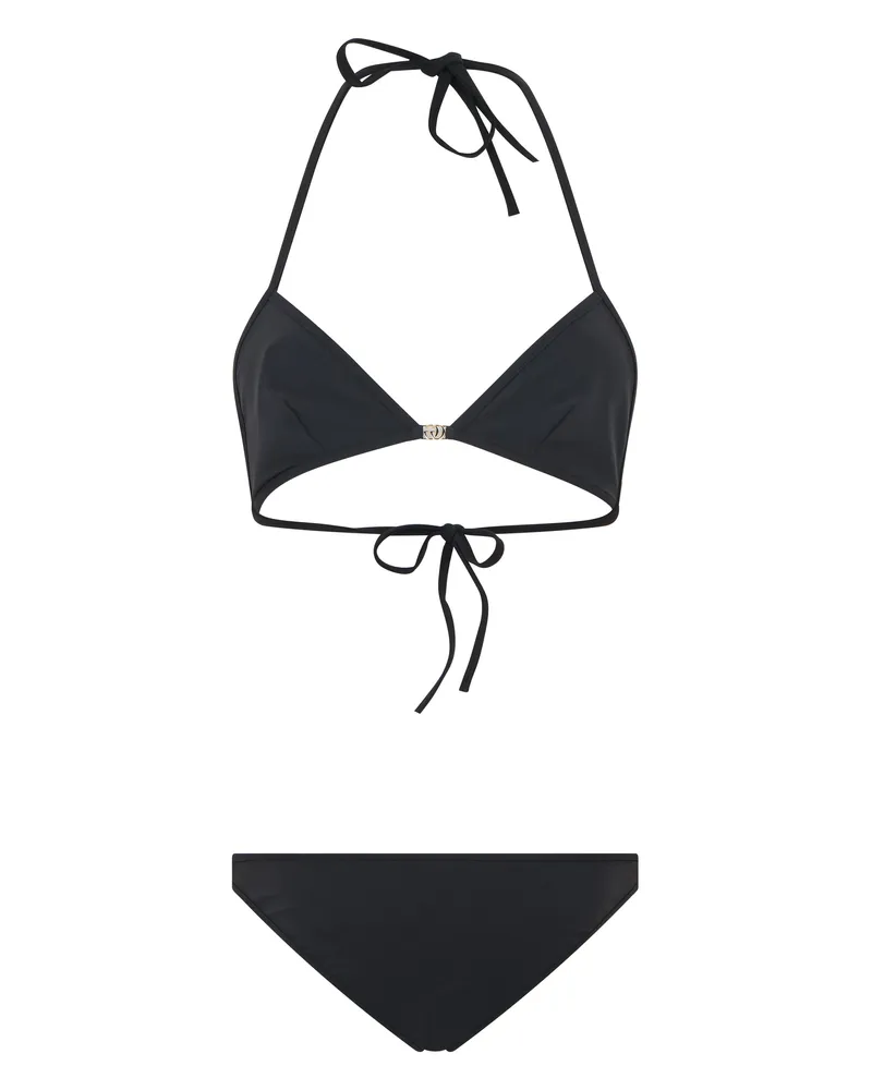 Gucci Women's Bikini Triangle Black Polyamide Bikinis Black