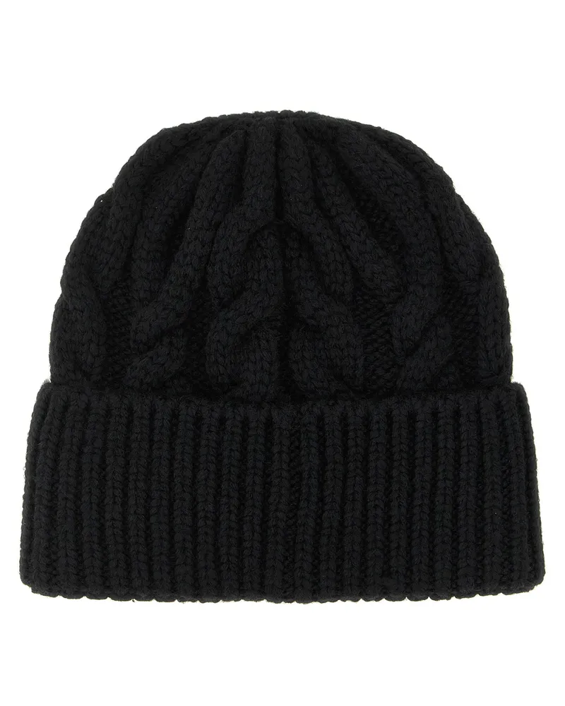 Moncler Logo-Embroidered Virgin Wool Blend Beanie 